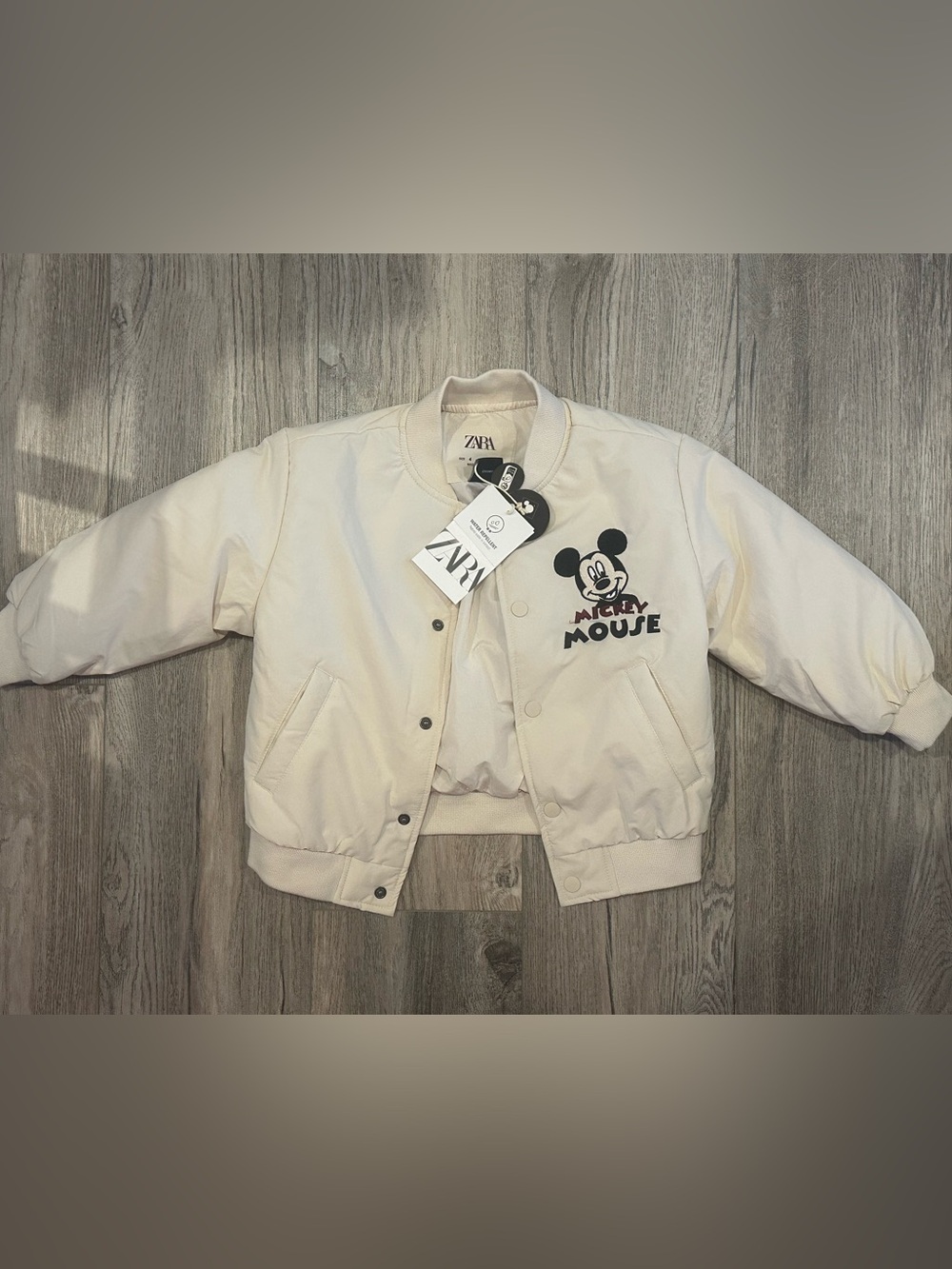 ZARA Mickey Mouse Puffer Jacket